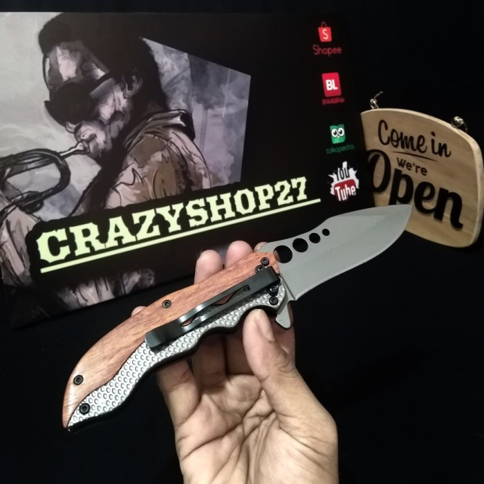 Pisau Lipat Survival Bg Grylls 742 / Pisau Lipat / Pisau Survival