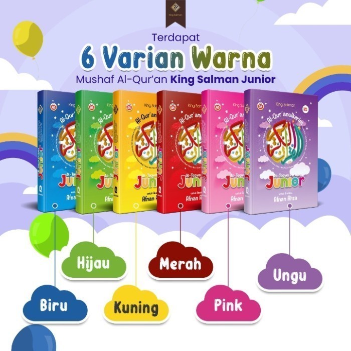 PO CEPAT AL QURAN A5 JUNIOR KING SALMAN FREE JUZ AMA AL QUR'AN HAFALAN ANAK CUSTOM NAMA