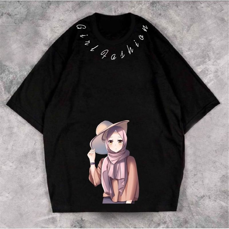 KAOS ATASAN OVERSIZE WANITA GIRL FASHION