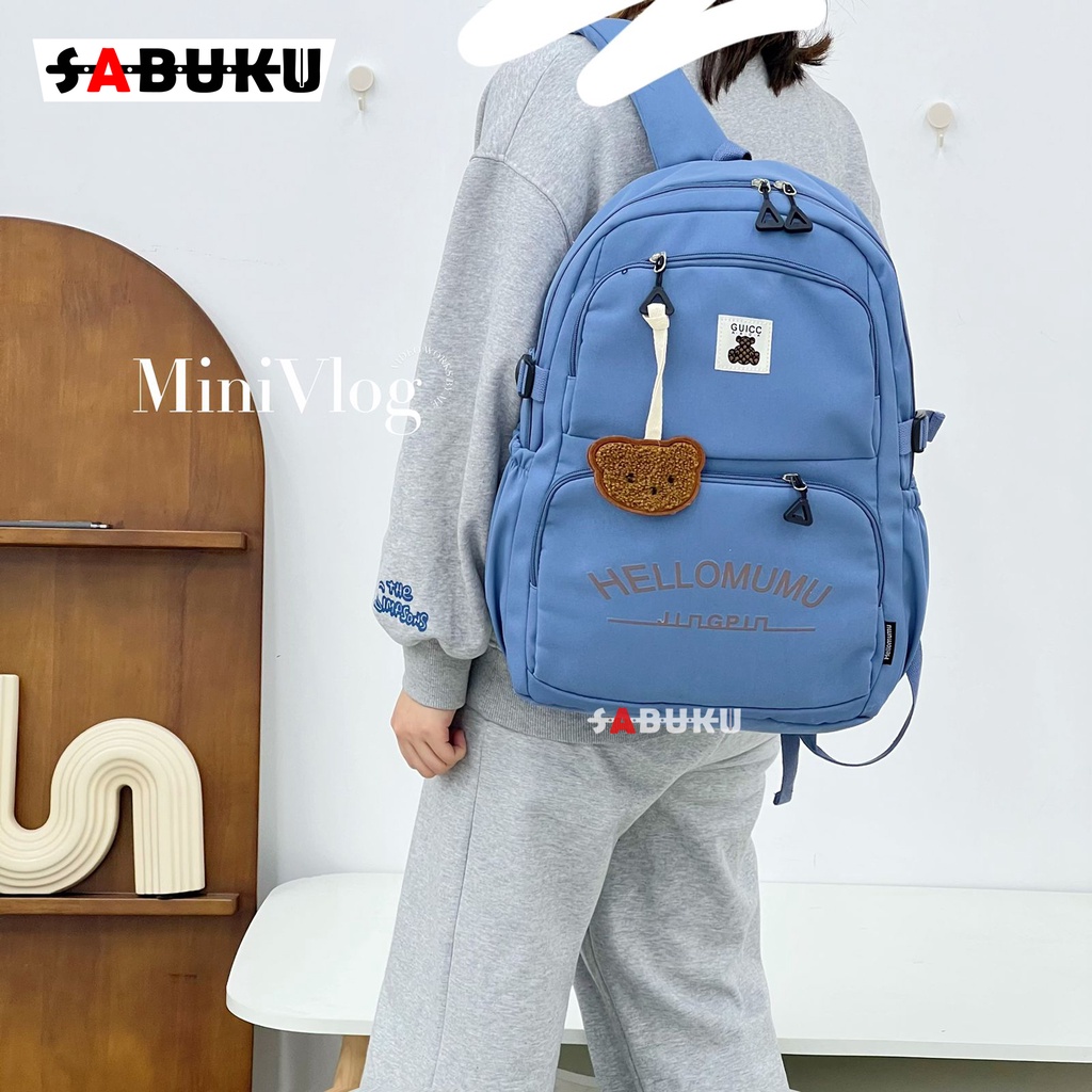 Tas Ransel Anak Sekolah SD SMP SMA Simple Style Tas Punggung Unisex Backpack Laptop - 292