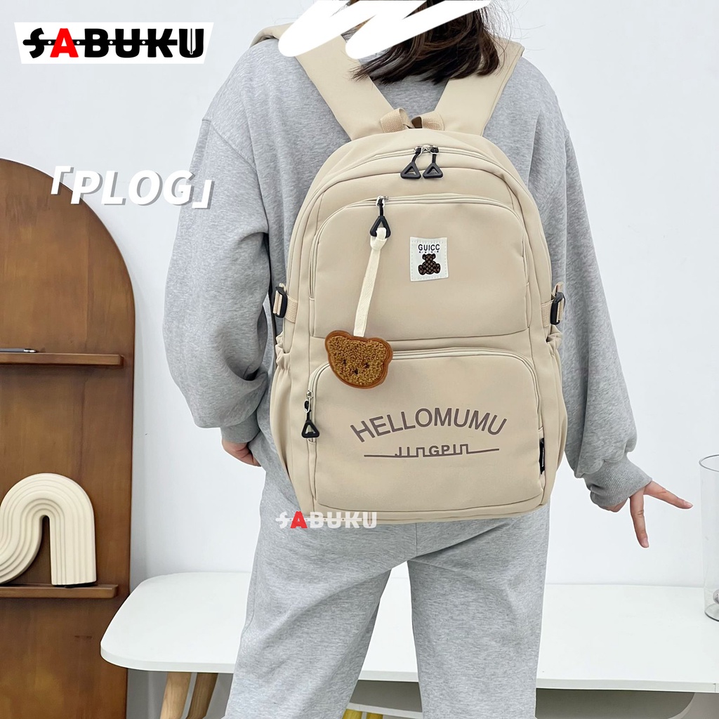 Tas Ransel Anak Sekolah SD SMP SMA Simple Style Tas Punggung Unisex Backpack Laptop - 292