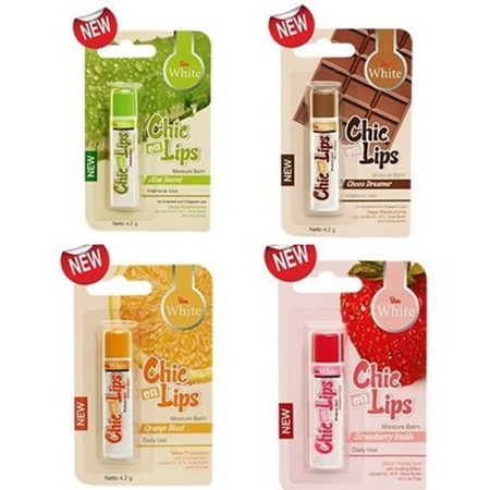 Viva Chic on Lips Lip Balm Pelembab bibir Moisture Jojoba Oil, Aloe UV Filter Vit E 4.2g