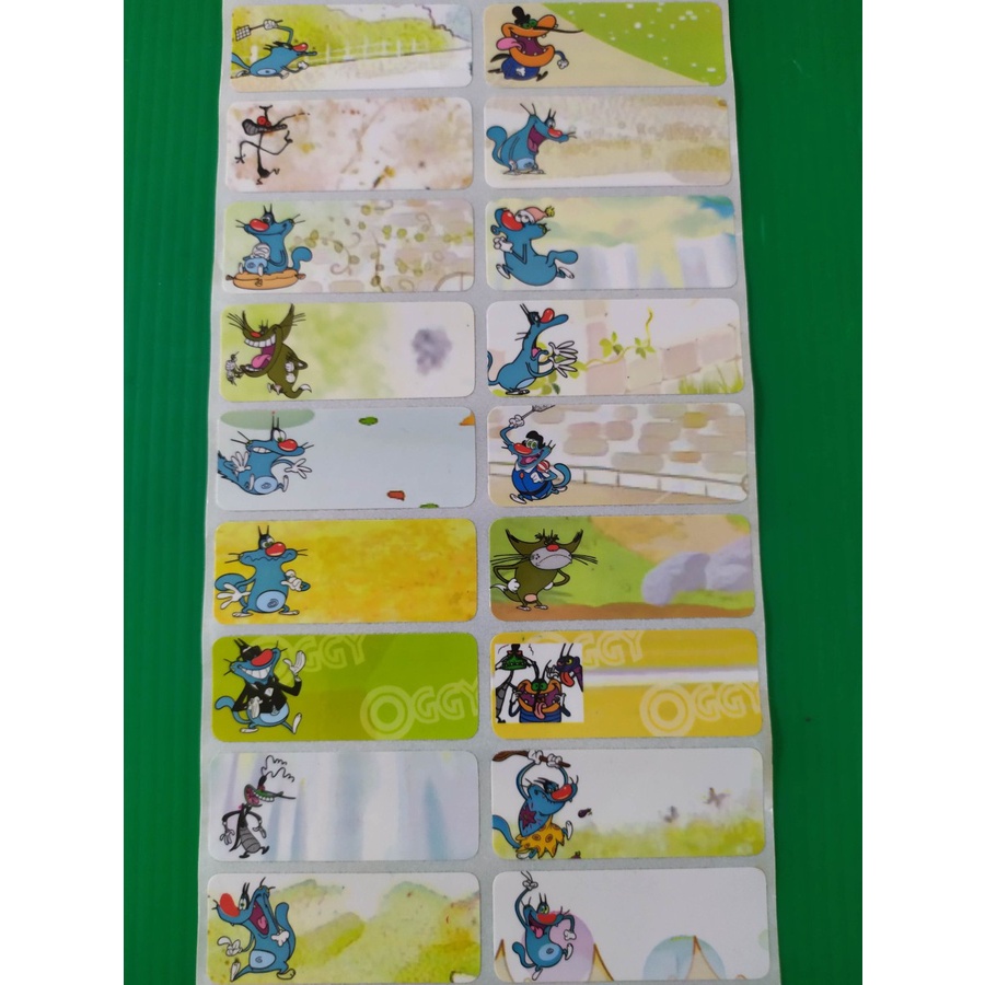 

Label Nama Waterproof - Oggy and The Cockroaches