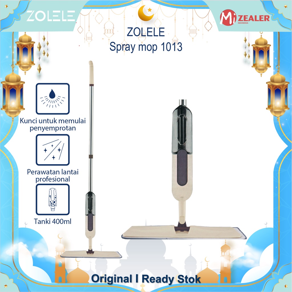 ZOLELE Portable Water Spary Mop Alat Pel Lantai Alat Pel Semprot Clean Semprot Hemat Praktis Hemat Air