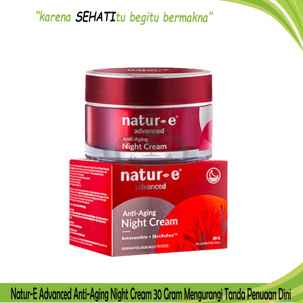 Natur E Advanced Night Cream Antiaging Mengurangi Penuaan Dini