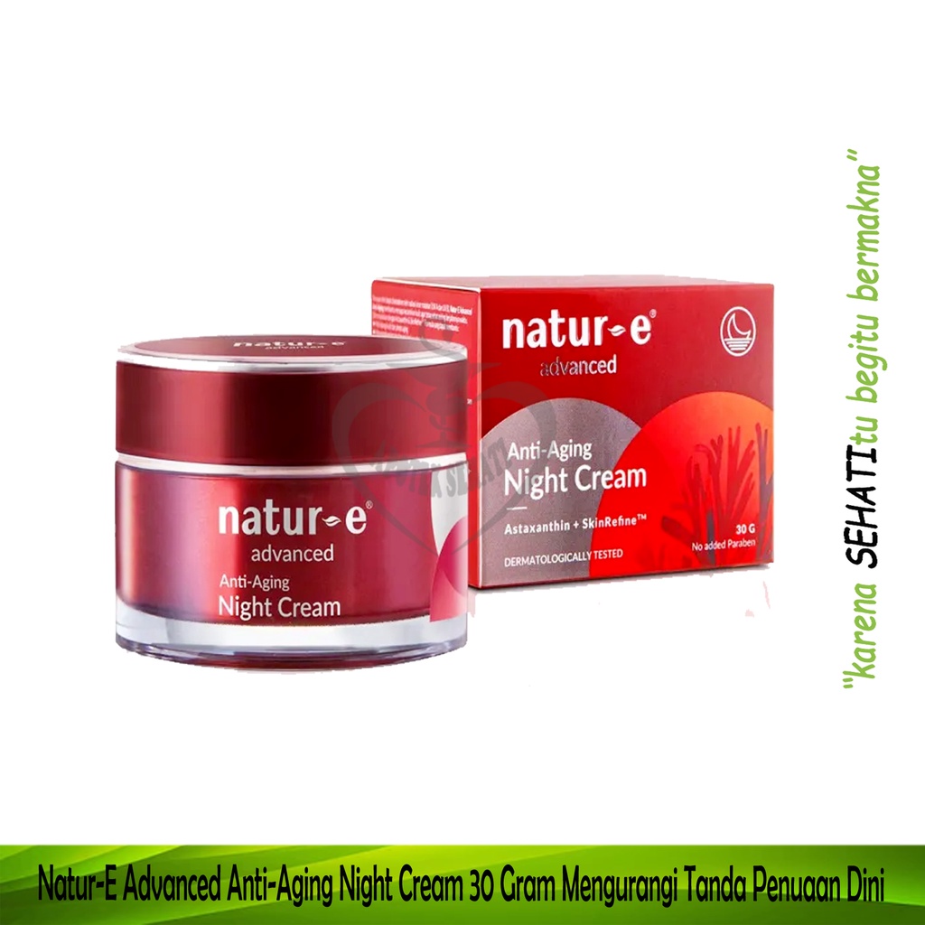 Natur E Advanced Night Cream Antiaging Mengurangi Penuaan Dini