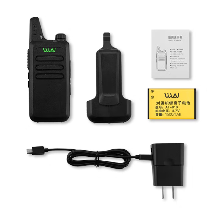 Upgrade Handy Walkie Talkie Portable Mini Walkie Talkie 2 Unit HT WLN UHF TwoWay Handy Talky Mini Walkie Talkie Jarak Jauh MurahJarak Jauh Murah Kekuatan Tinggi Waterproof