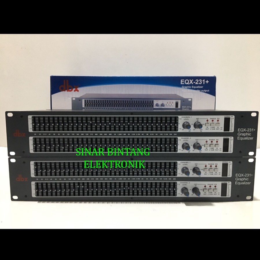Equalizer DBX EQX231 Plus Subwoofer - DBX EQX231 NEW