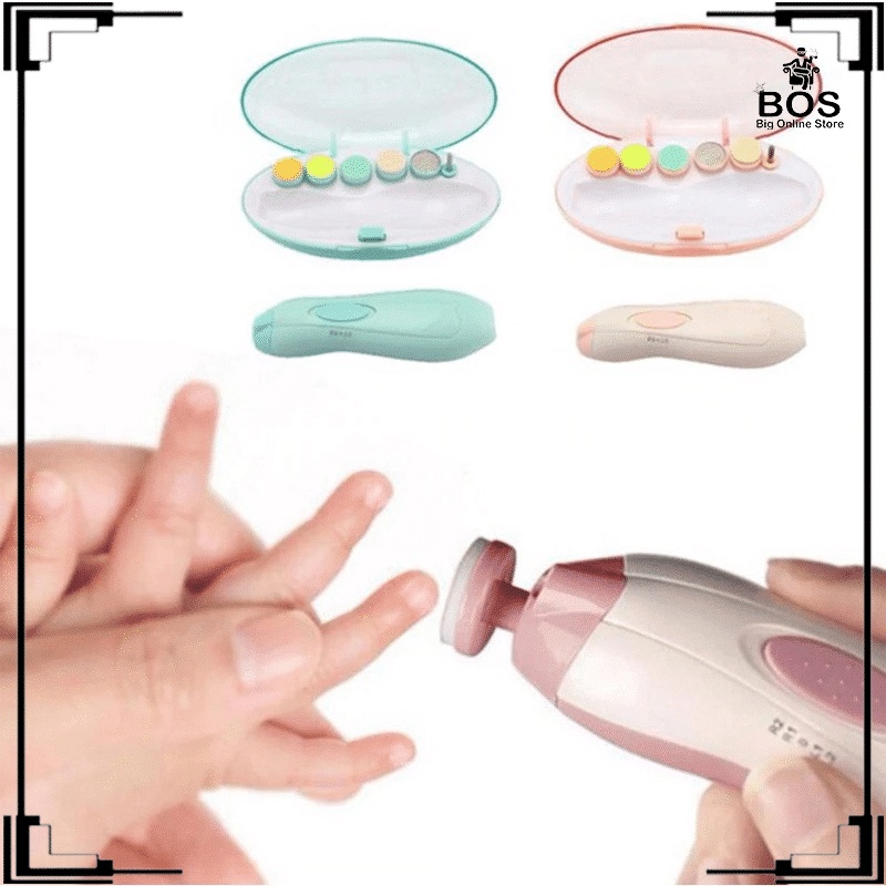 SET BABY NAIL TRIMMER AUTOMATIC GUNTING KUKU BAYI ELEKTRIK 6IN1 / PEMOTONG KUKU BAYI