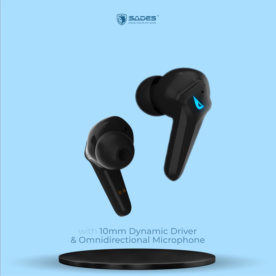 Gaming Sades Earphone True Wireless Wings200 Low Latency