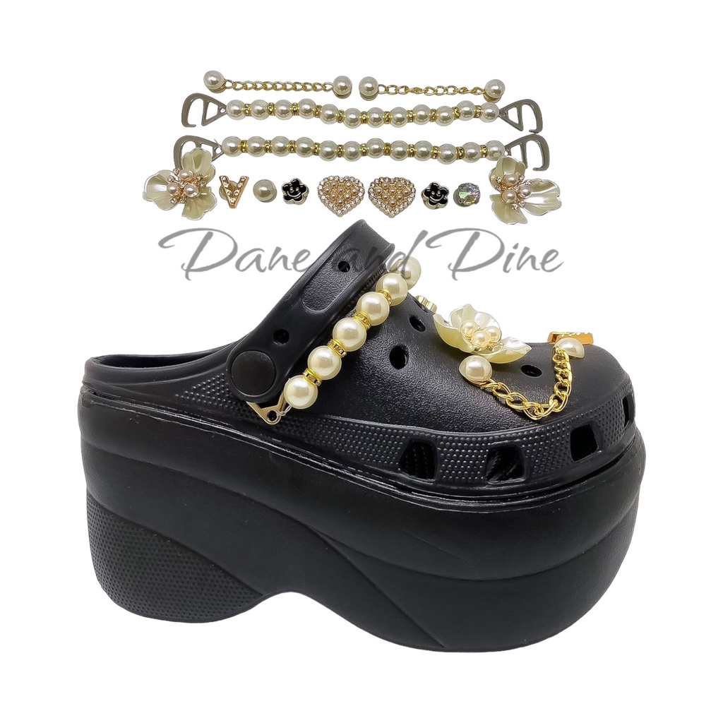 Sandal Wedges 10cm Wanita ORI Dane and Dine W100