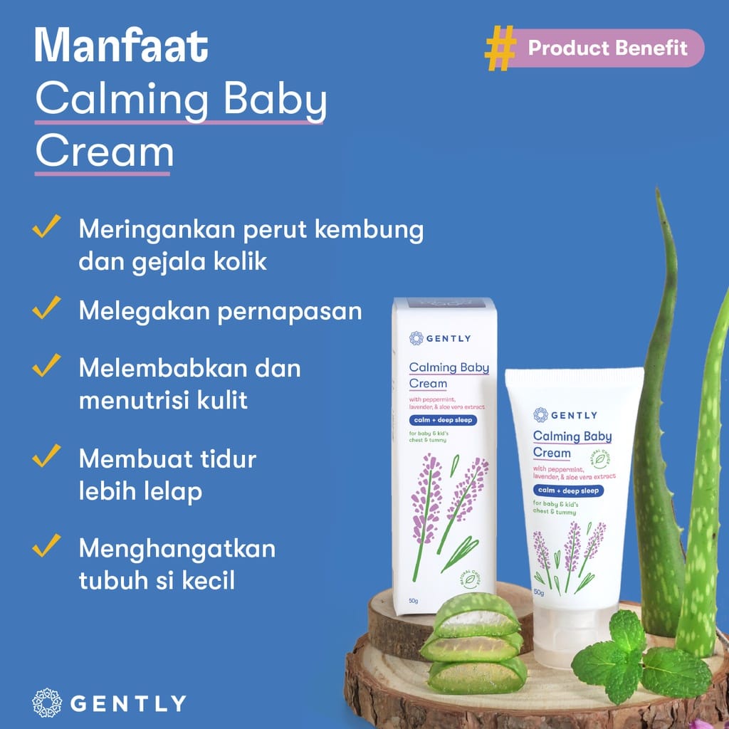 Gently Calming Baby Cream | Krim Penghangat dan Pereda Kolik Bayi