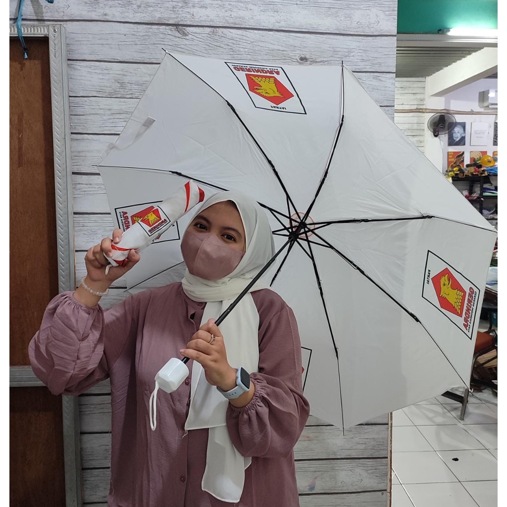 Souvenir Payung PARTAI GERINDRA/Souvenir Payung Custom Murah/Payung Lipat Custom