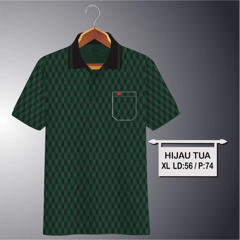 Kaospolos - Kaos kerah pria | kaos motif batik saku dewasa | kaos polo shirt kode 01