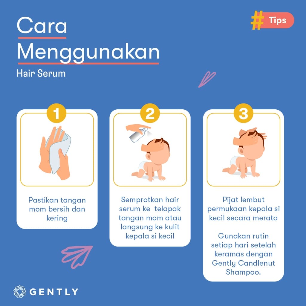 Gently Hair Serum | Serum Penumbuh &amp; Penyubur Rambut Bayi dan Anak