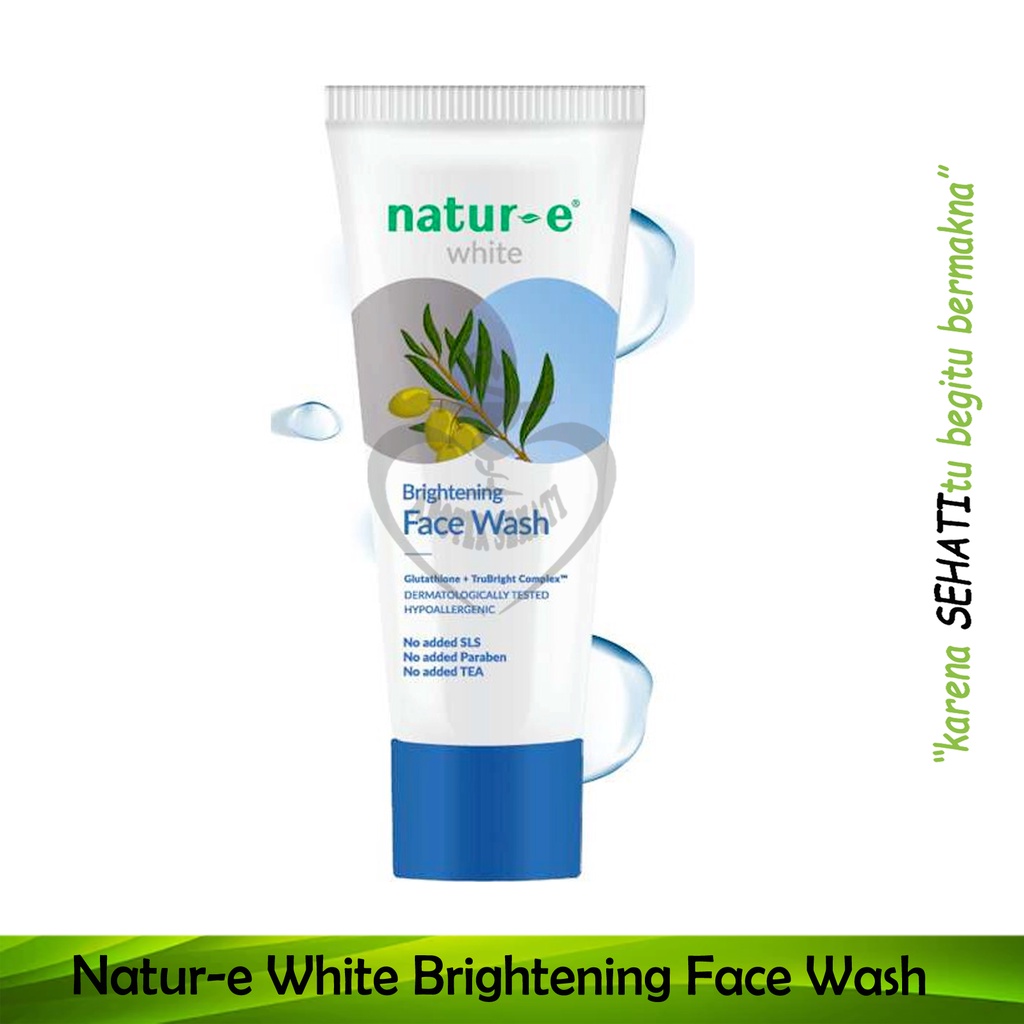 Natur-E White Brightening Face Wash Pembersih Mencerahkan Kulit Wajah