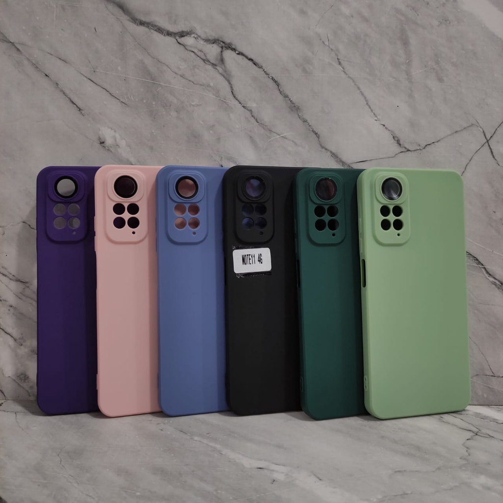 SOFTCASE MACAROON LENSPRO CANDY REDMI NOTE 11 REDMI NOTE 11 PRO REDMI NOTE 10 4G REDMI NOTE 10 5G REDMI NOTE 10 PRO WHITE_CELL