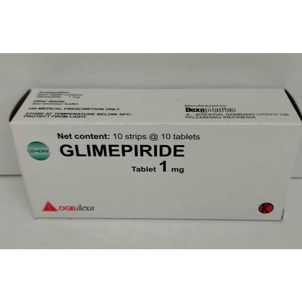 GLIMEPIRIDE 1MG TAB 10`S (KF)