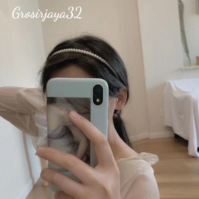 Bando Wanita VIVI Gaya Korea Aksen Mutiara Fashion Aksesoris Rambut Untuk Wanita Lokal