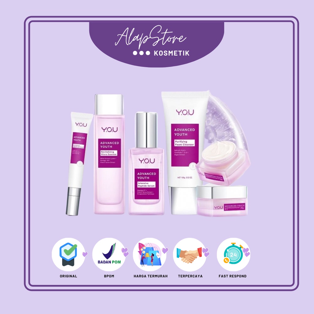 YOU Advanced Youth Full Series | Facial Foam, Eye Cream, Serum, Day Cream, Essence &amp; Night Cream