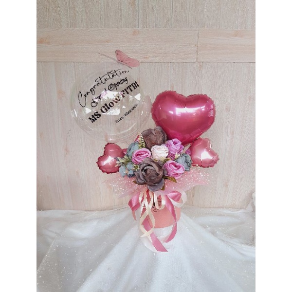 

Bouquet ballon flower/ buket balon bunga boneka/buket semarang