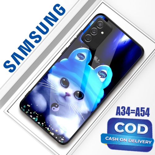 [GC03] Softcase Glass Kaca terbaru For  Samsung Galaxy  A34 5G - A54 5G 2023  [CAMERA PROTECT] Terbaru trendy  - kesing hp samsung A34 - softcase samsung  A54 - softcase hp samsung A34- silikon samsung  A54 - kesing hp murah - kesing hp samsung - case