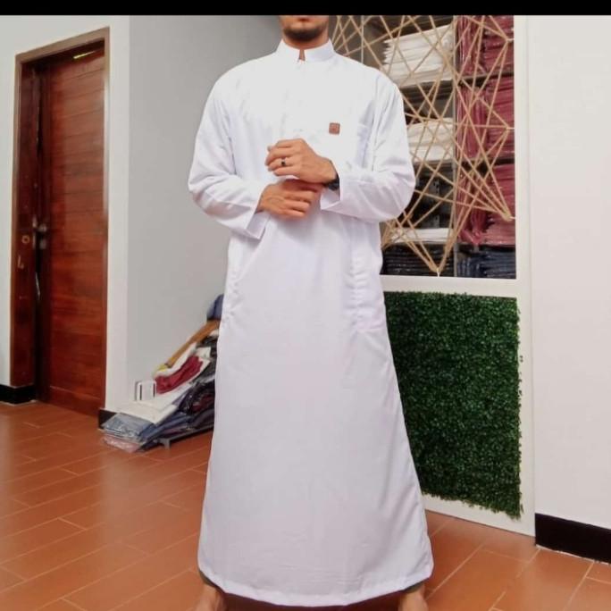 gamis jubah laki terbaru/gamis putih pria/gamis jumbo/jubah jumbo