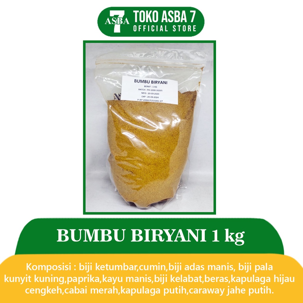 

ASBA BUMBU BIRYANI 1KG