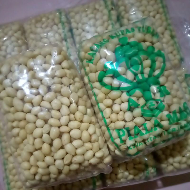 KACANG KUPAS TUBAN / KACANG TANAH MENTAH SUPER BERSIH 400GRAM SIAP DIGORENG BESAR KECIL