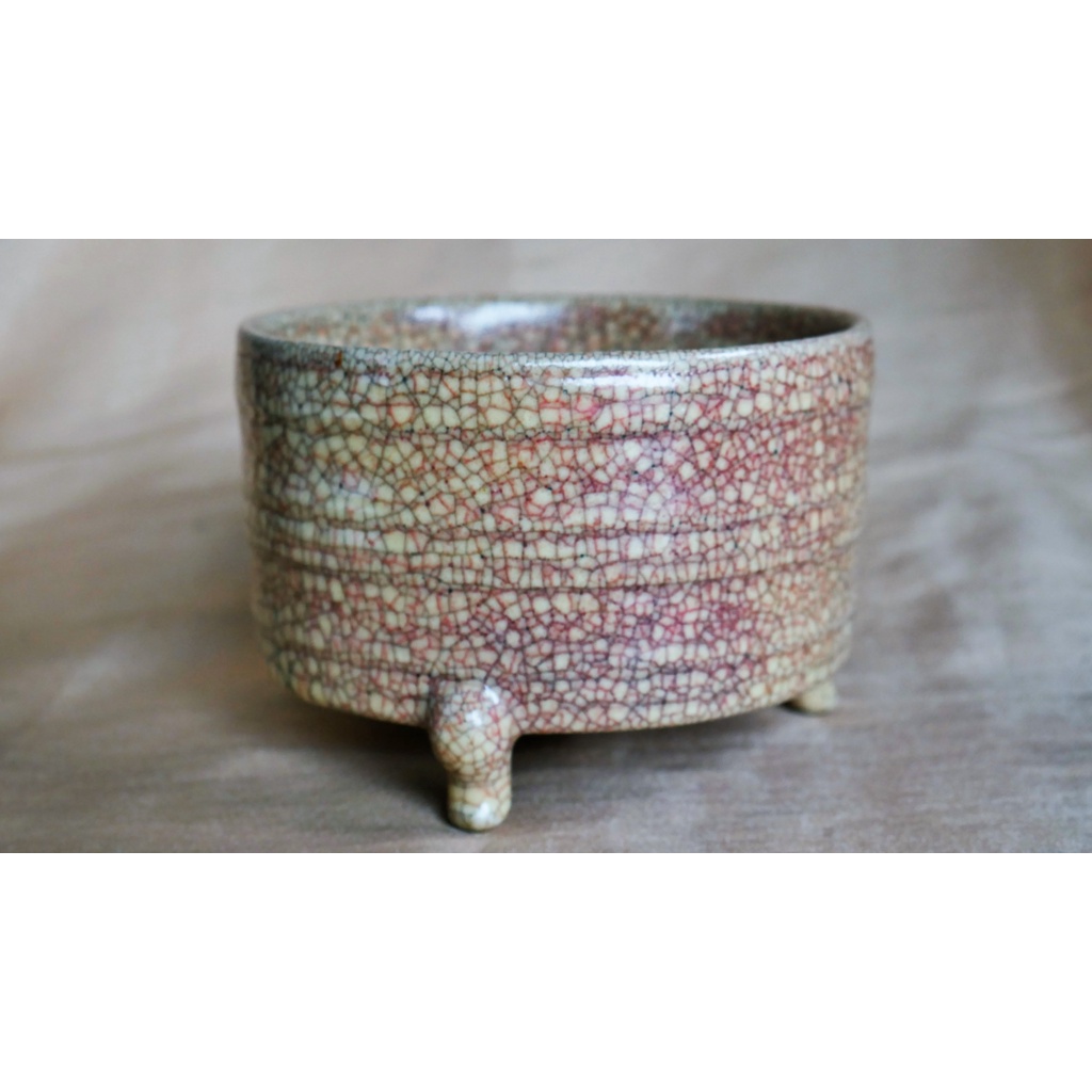 keramik antik Cina kuno mangkok tripot incese burner dynasty Qianlong langka  tripod incense burner 