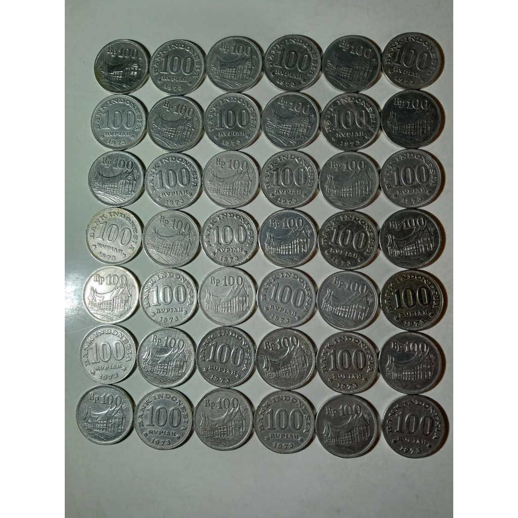 Koin Rp. 100 tebal tahun 1973