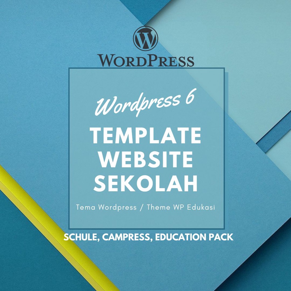 Wordpress 6 Ready Template Sekolah / Kampus / Pendidikan / Edukasi