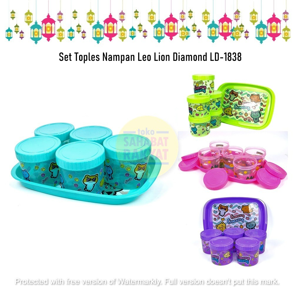 RML618T Set Toples Nampan Leo Lion Diamond LD-1838