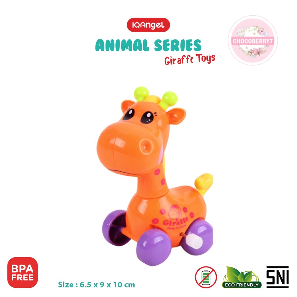 IQAngel Giraffe Toys IQ632 / Mainan Bayi Edukatif / Mainan Motorik Anak Jerapah / Mainan Putar Bayi