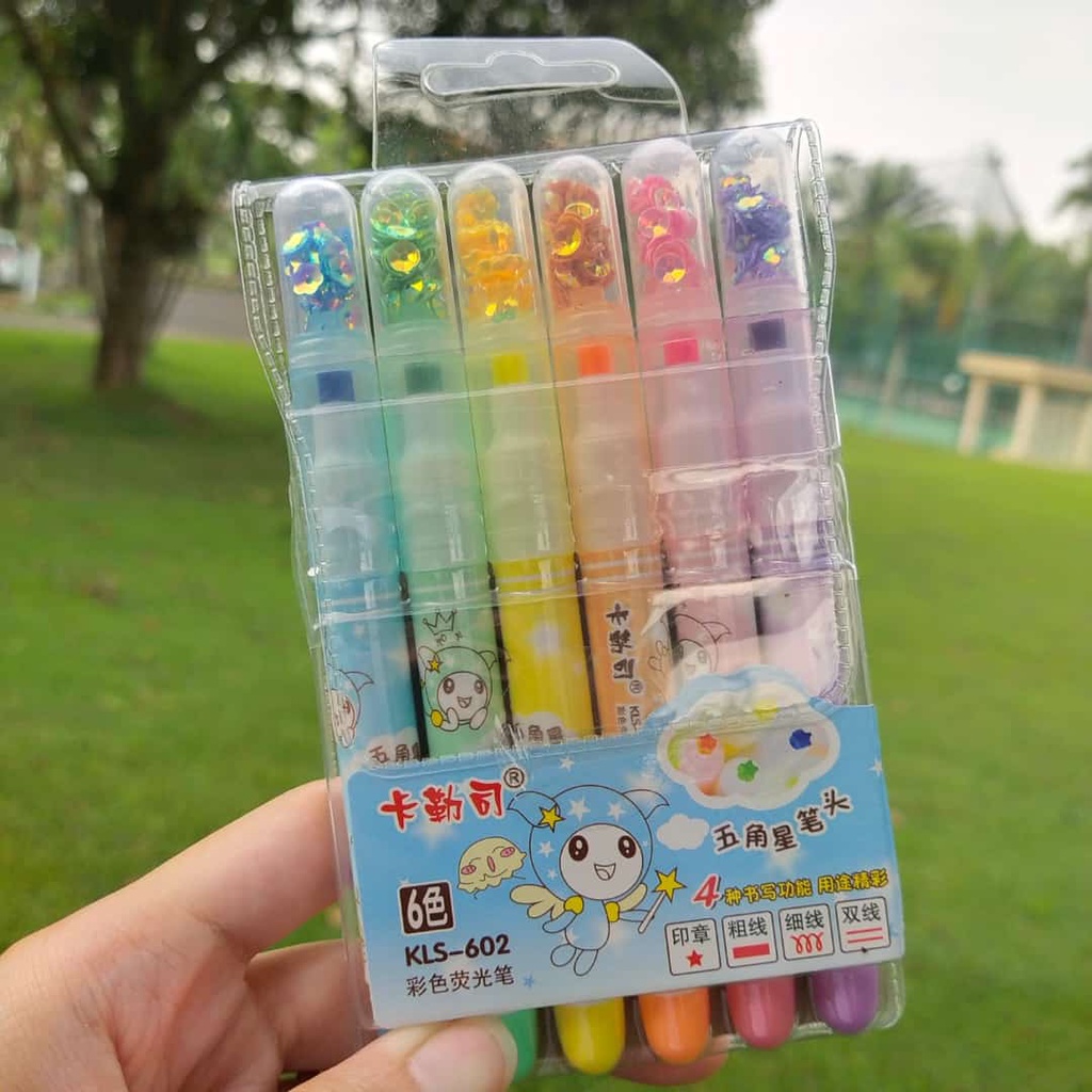 

Stabilo Star - Stabilo Lucu Bentuk Star Bntang 6 warna