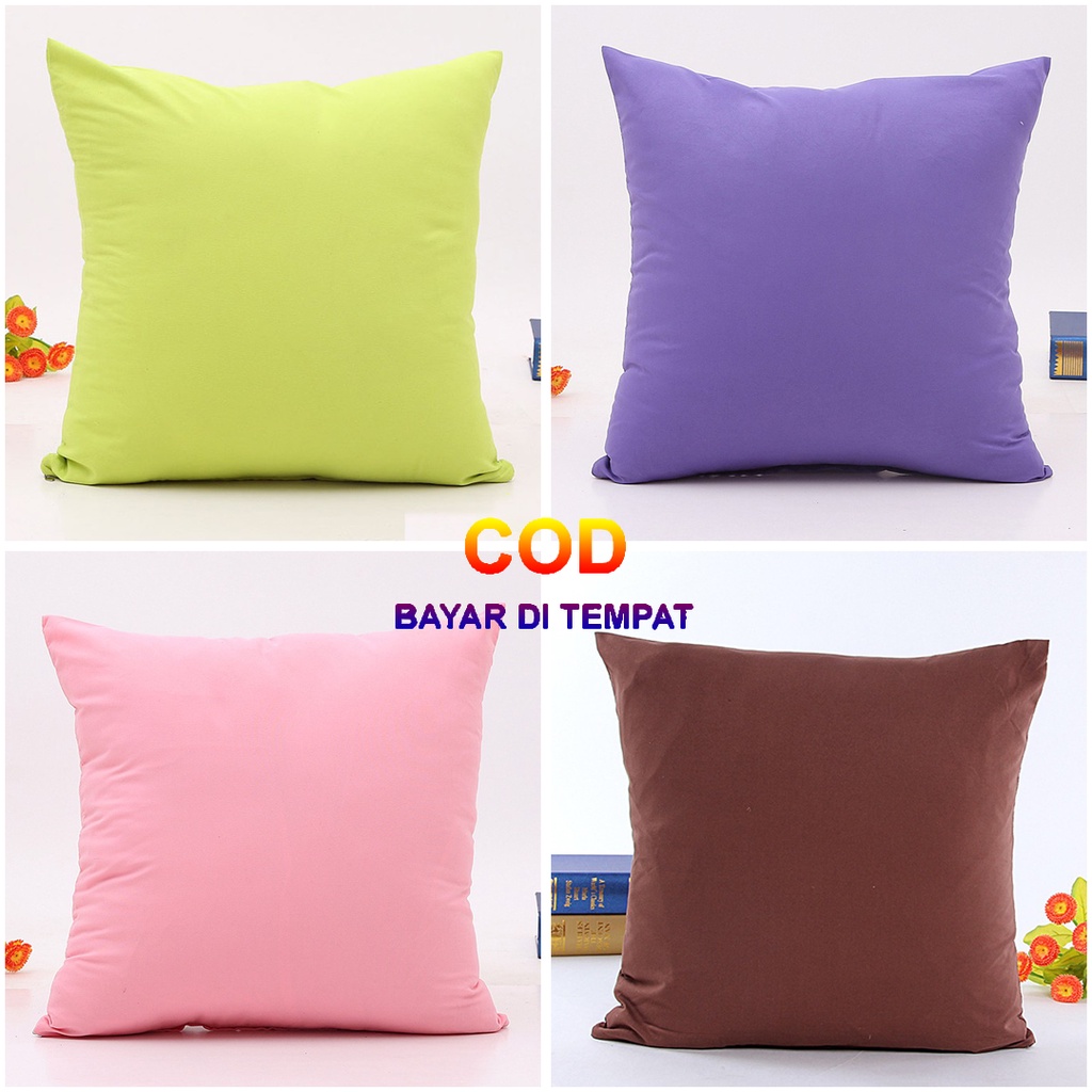 ✅COD SARUNG BANTAL SOFA 40x40 WARNA POLOS PERLENGKAPAN DEKORASI HIASAN SOFABED KURSI RUANG TAMU RUMAH MINIMALIS TERBARU