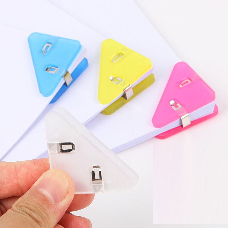 6pcs Klip Penjepit Sudut Kertas Paper Clip Segitita OSM-ST0250