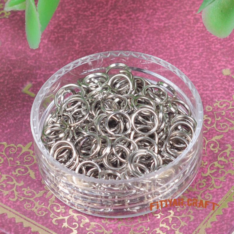 Ring Tebal Ring Konektor Ukuran 6 mm Ring Pengait Gelang Kalung DIY