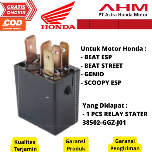Relay Stater Power Beat Esp Beat Genio &amp; Scoopy Esp Relay Stater Power Kaki 5 Honda  Grosir