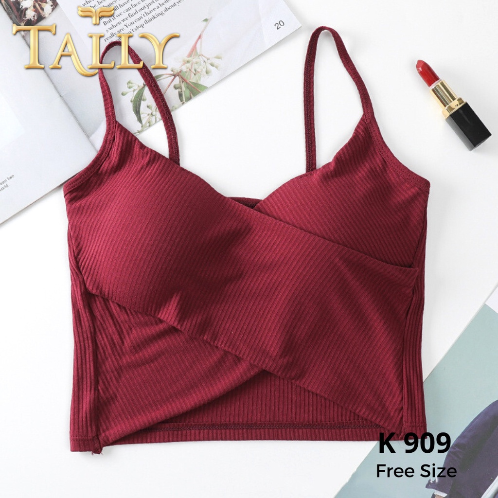 TALLY Bralette Bra kemben Fashionable Bahan Katun Fit 34 - 38 K 909 - BRALETTE TALLY K 909 - TANKTOP SEXY KOREAN