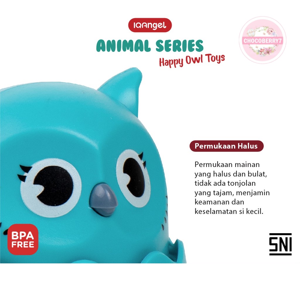 Dipencet Bergerak! IQAngel Happy Owl Toys IQA666/ Mainan Edukasi / Mainan Edukasi Anak Bayi Burung Hantu Bergerak