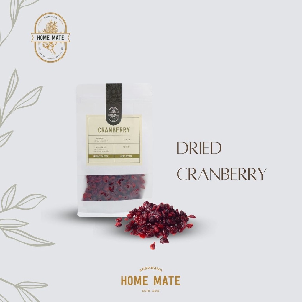 

Dried Cranberry 200gr - HOME MATE