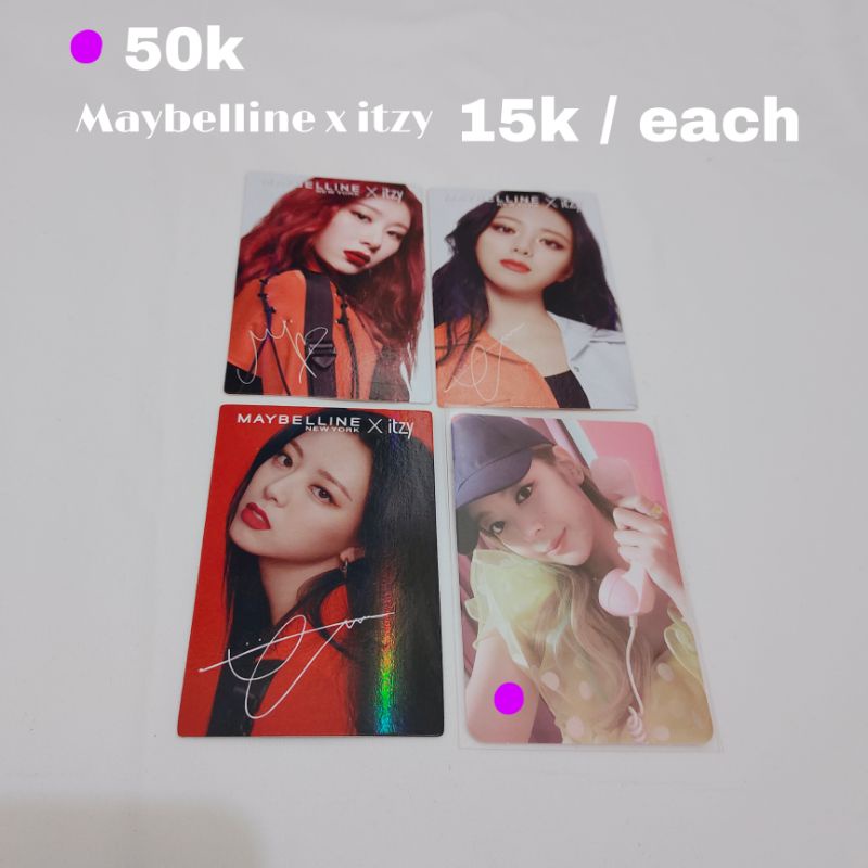 PHOTOCARD ITZY X MAYBELLINE