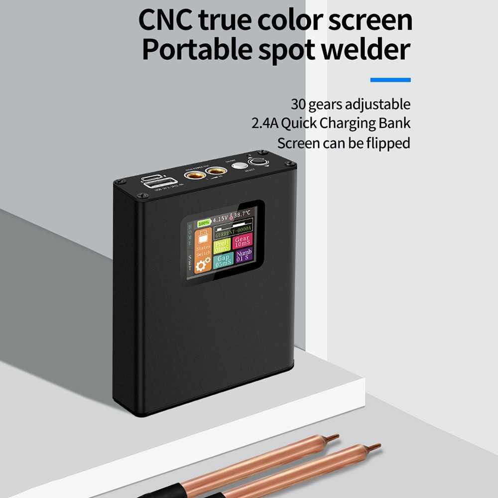 Mesin Las Mini Portable Welding Machine 30 Gear 0.25mm - ZT30 - Black