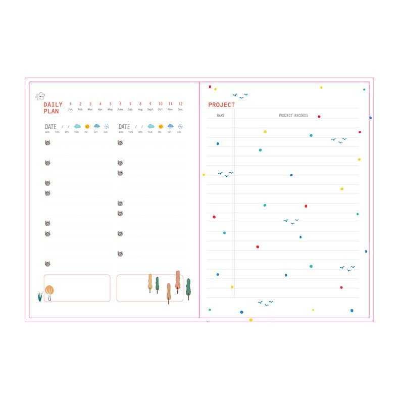 Buku Diary 365 Hari Hardcover Agenda Planner Book - DDT-4083