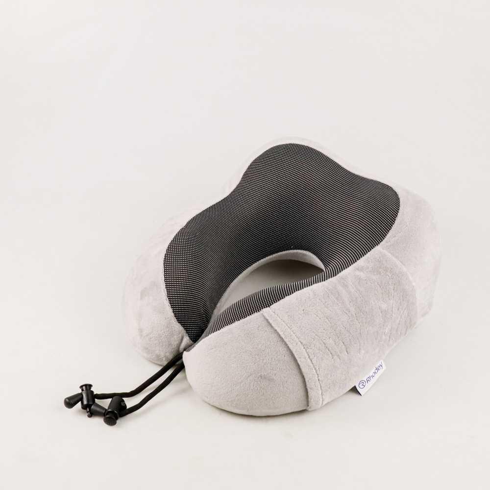 Rhodey Bantal Leher U-Shape Foldable Travel Neck Pillow - SER44