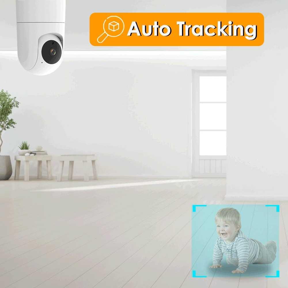 Kamera CCTV WiFi IP Two Way Audio IR Motion Sensor 5G 1080p - LK90 - White