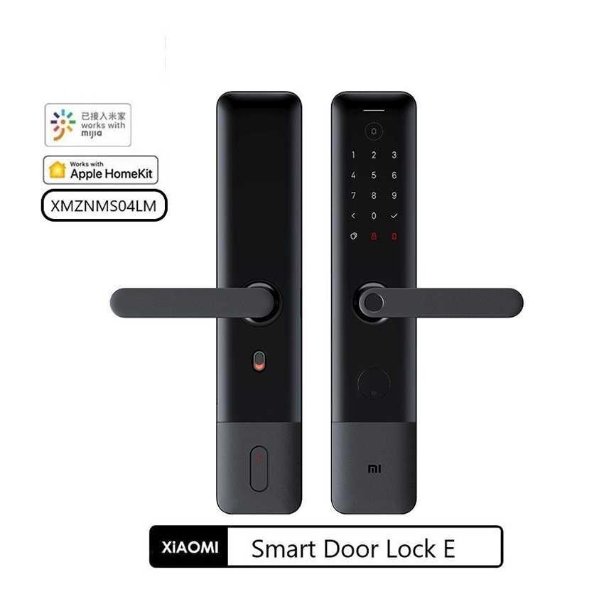 Xiaomi Smart Door Lock E Bluetooth Password Fingerprint Right Hand - XMZNMS04LM - Black