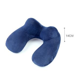 Bantal Leher Travel Inflatable Neck Pillow U-Shape Comfortable - X-000