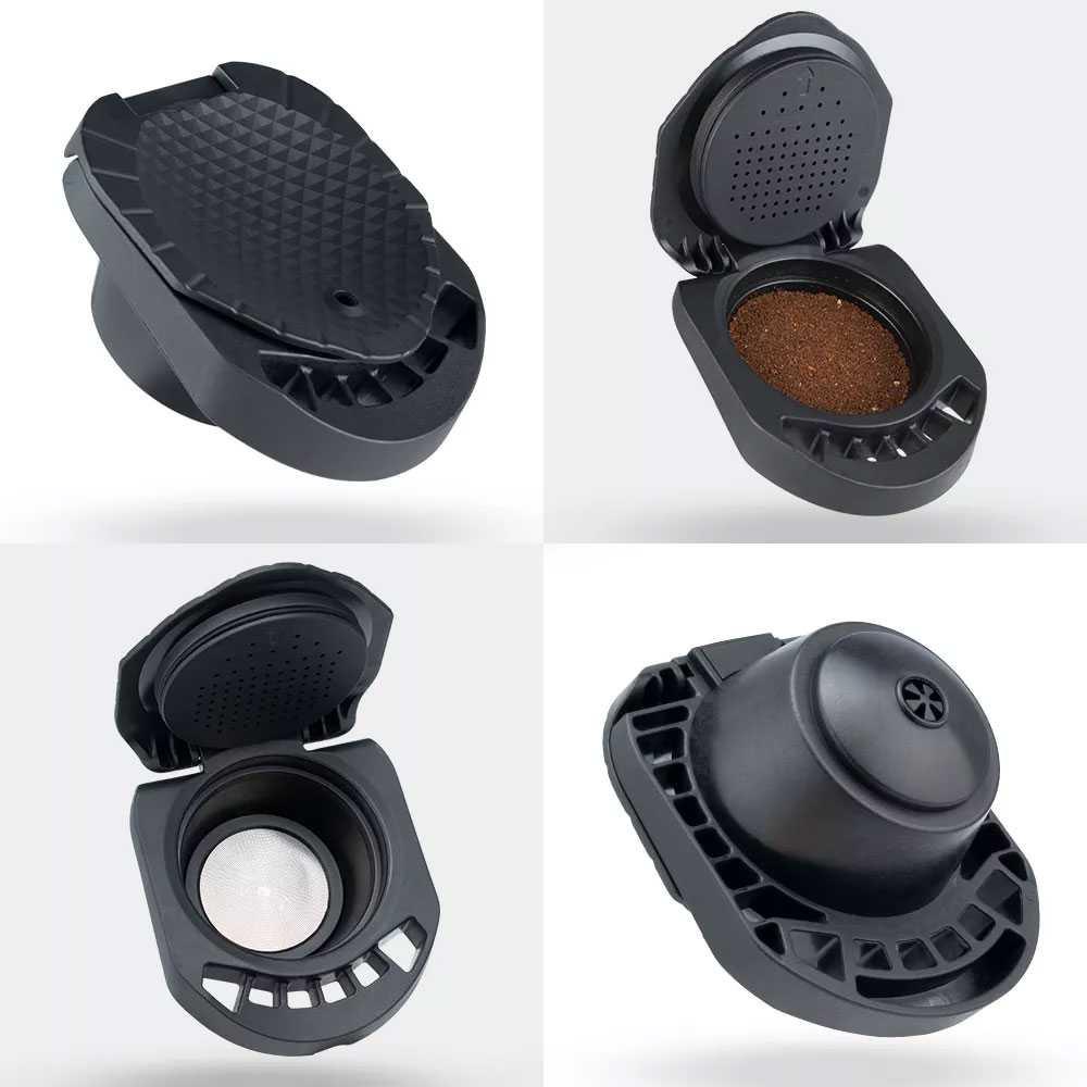 iCafilas Adaptor Reuseable Capsule for Nescafe Dolce Gusto - Black
